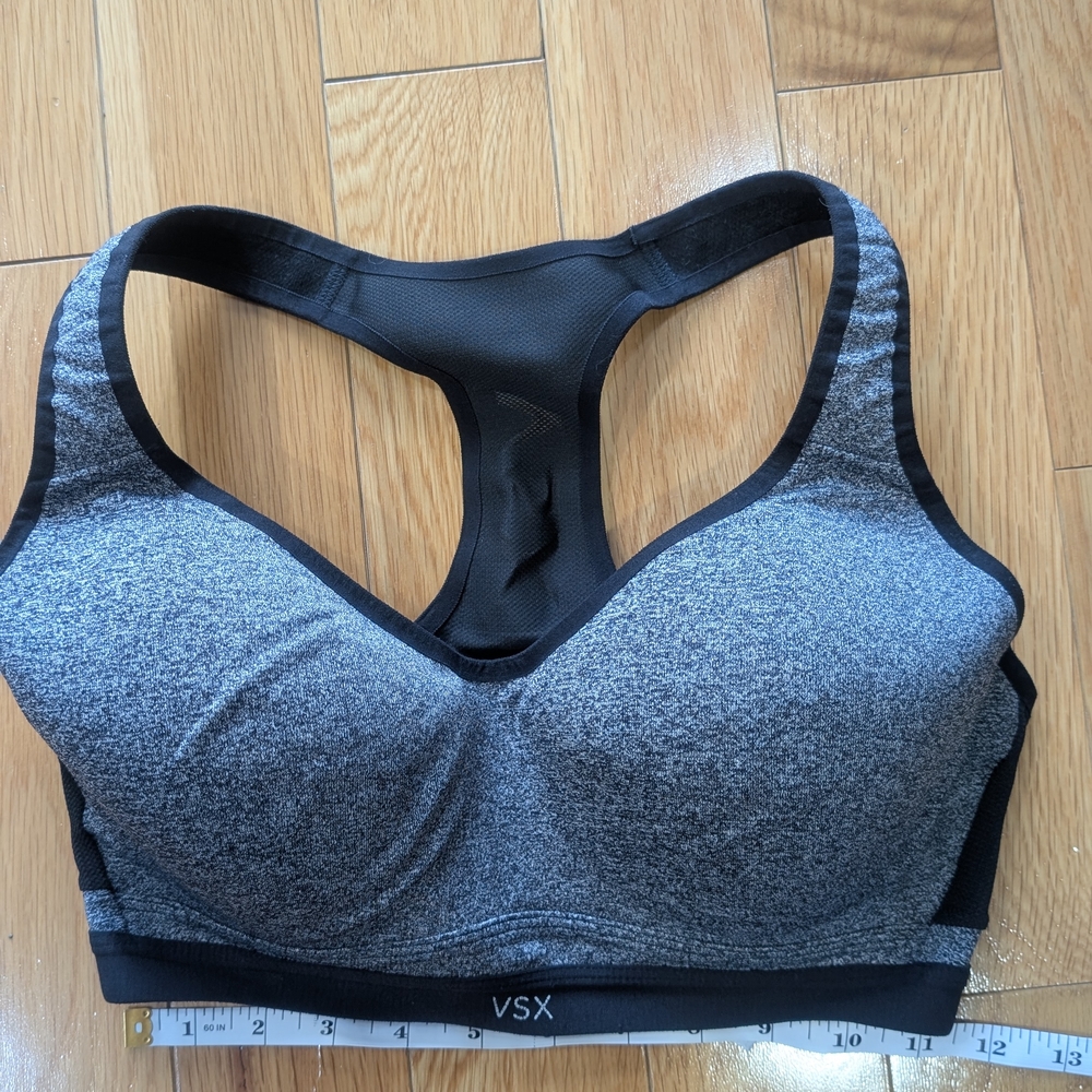 VSX Women's Black and Gray Sports Bra